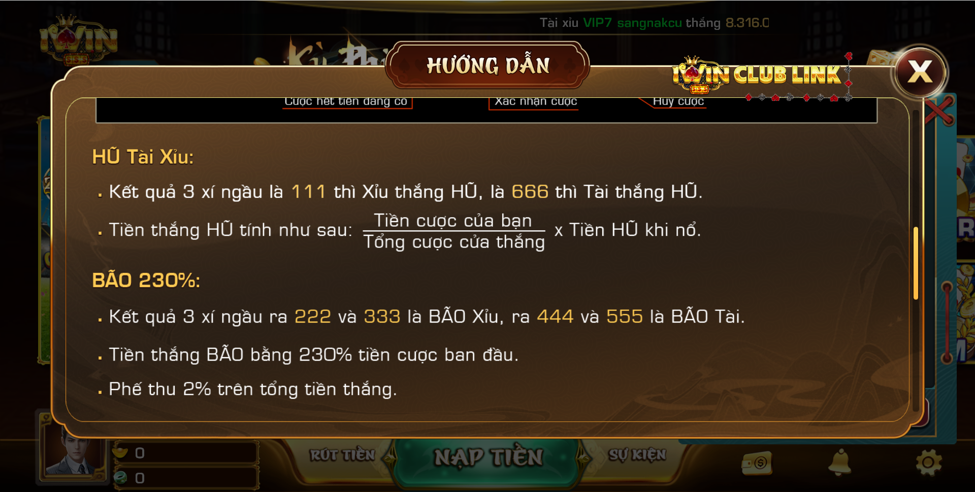 hũ tài xỉu iwin club